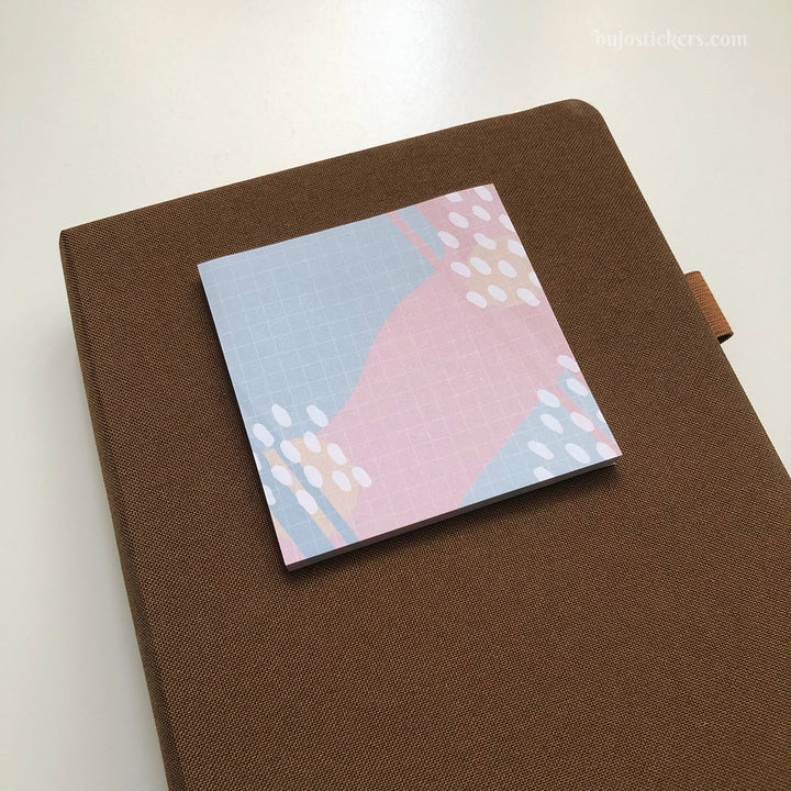 Sticky Notes 12 • Blue and pink pattern