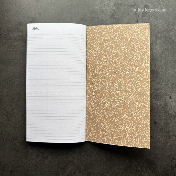Traveler's Notebook  – Regular size – Vertical Weekly Calendar
