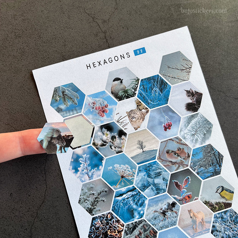 Winter stickers SET of 4