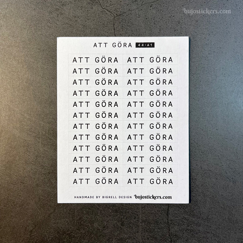 Att göra 44 • Stickers på svenska 🇸🇪 • Många färgval • Headings in Swedish