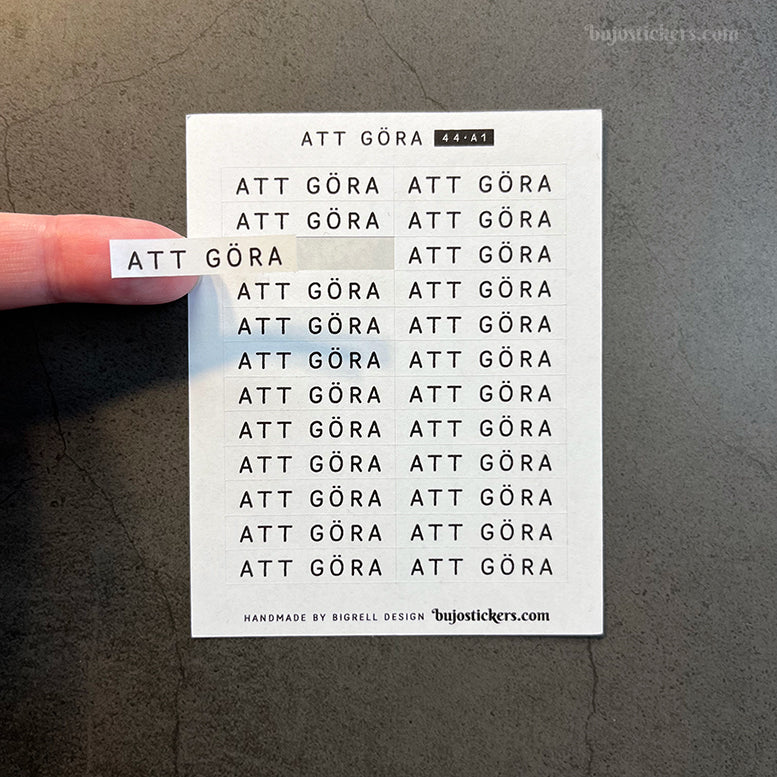 Att göra 44 • Stickers på svenska 🇸🇪 • Många färgval • Headings in Swedish