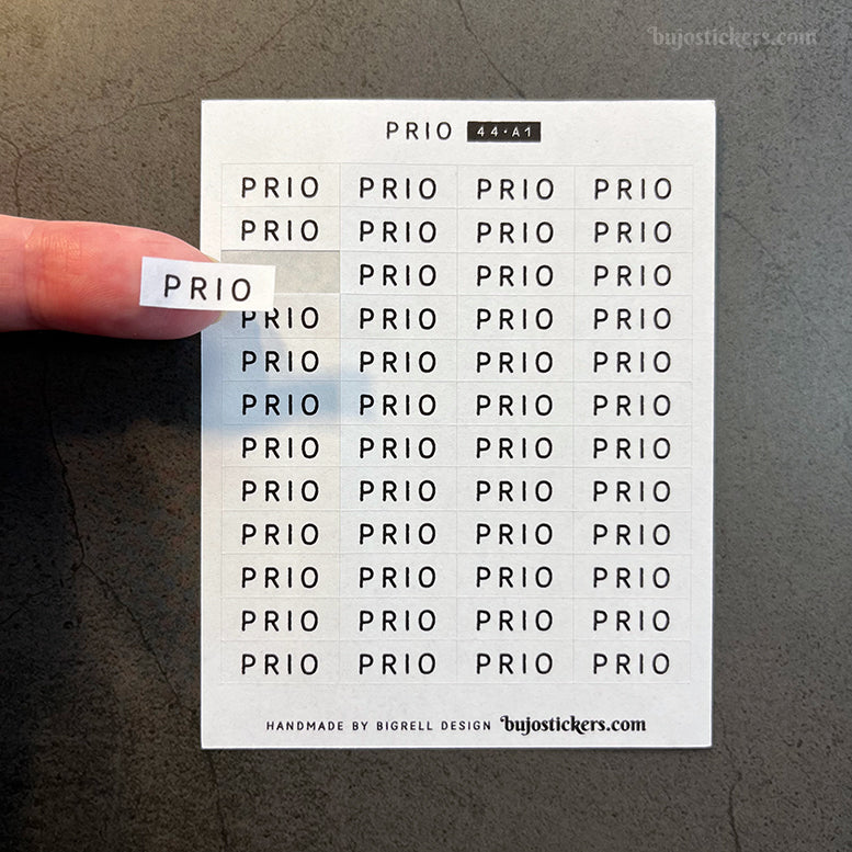 Prio 44 • Stickers på svenska 🇸🇪 • Många färgval • Headings in Swedish