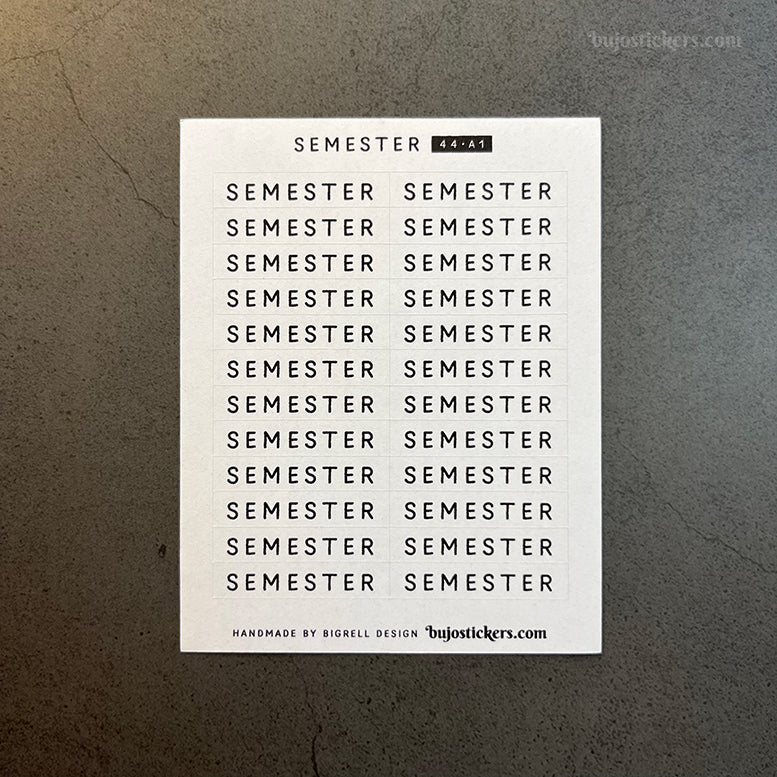 Semester 44 • Stickers på svenska 🇸🇪 • Många färgval • Headings in Swedish