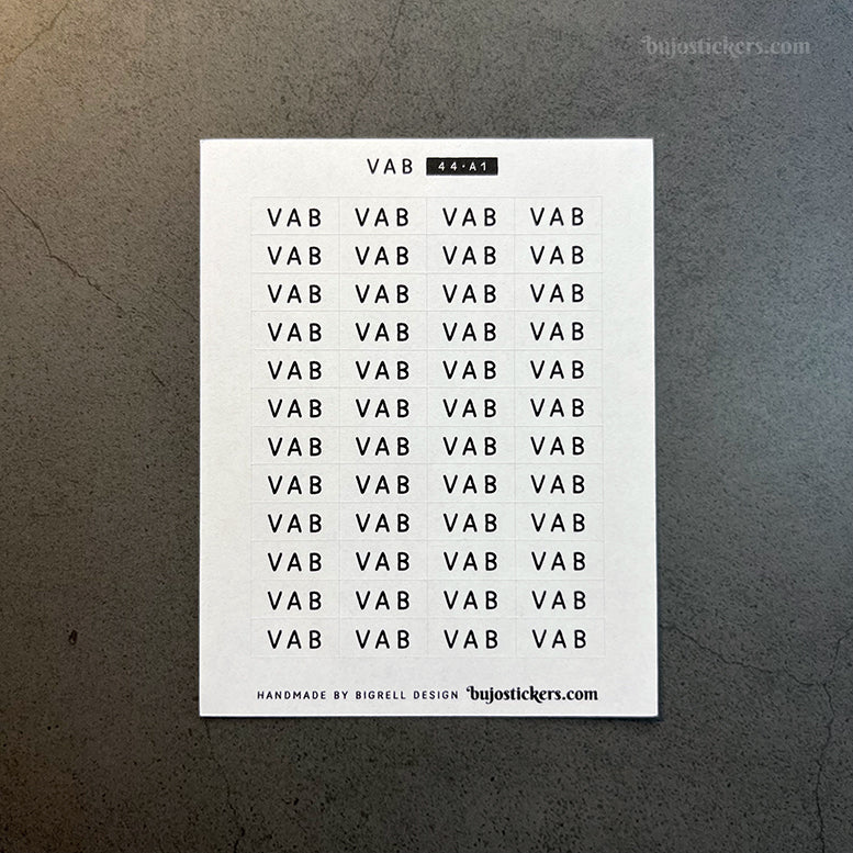 VAB 44 • Stickers på svenska 🇸🇪 • Många färgval • Headings in Swedish