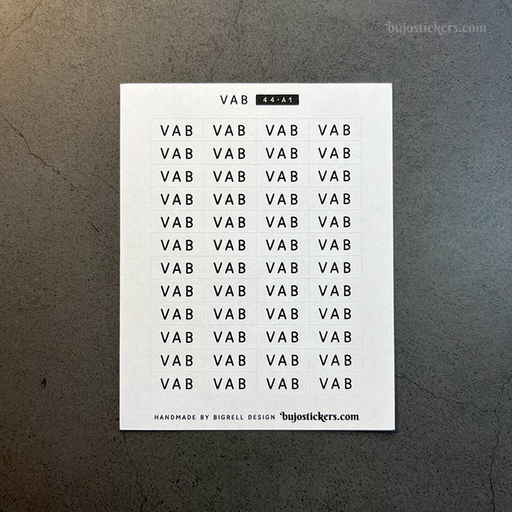 VAB 44 • Stickers på svenska 🇸🇪 • Många färgval • Headings in Swedish