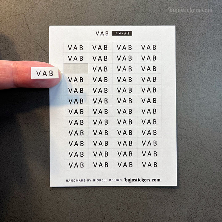 VAB 44 • Stickers på svenska 🇸🇪 • Många färgval • Headings in Swedish
