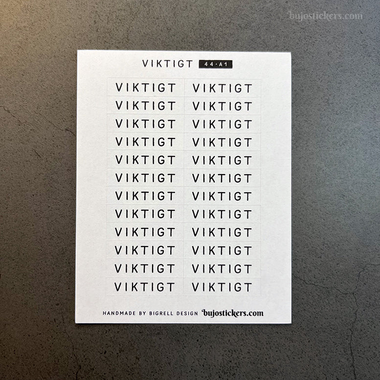 Viktigt 44 • Stickers på svenska 🇸🇪 • Många färgval • Headings in Swedish