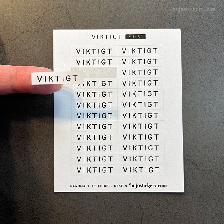 Viktigt 44 • Stickers på svenska 🇸🇪 • Många färgval • Headings in Swedish