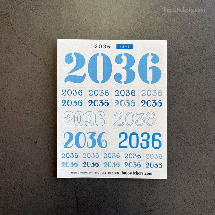 Year stickers 13 • Select Year and Colour