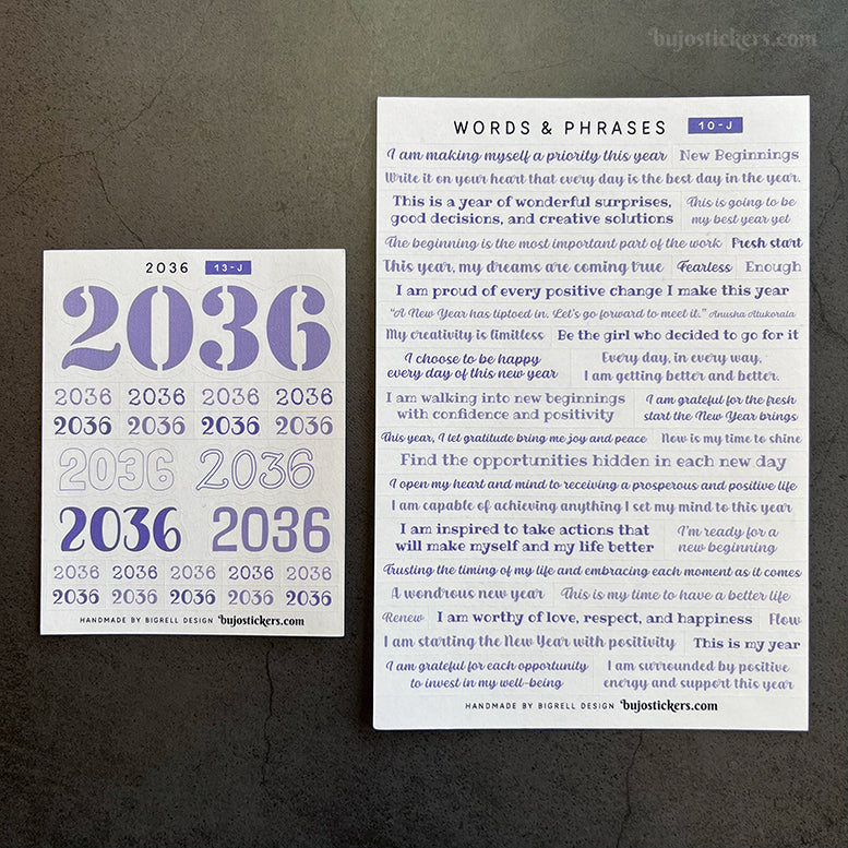 Words & phrases 10 • Motivational stickers for the new year!