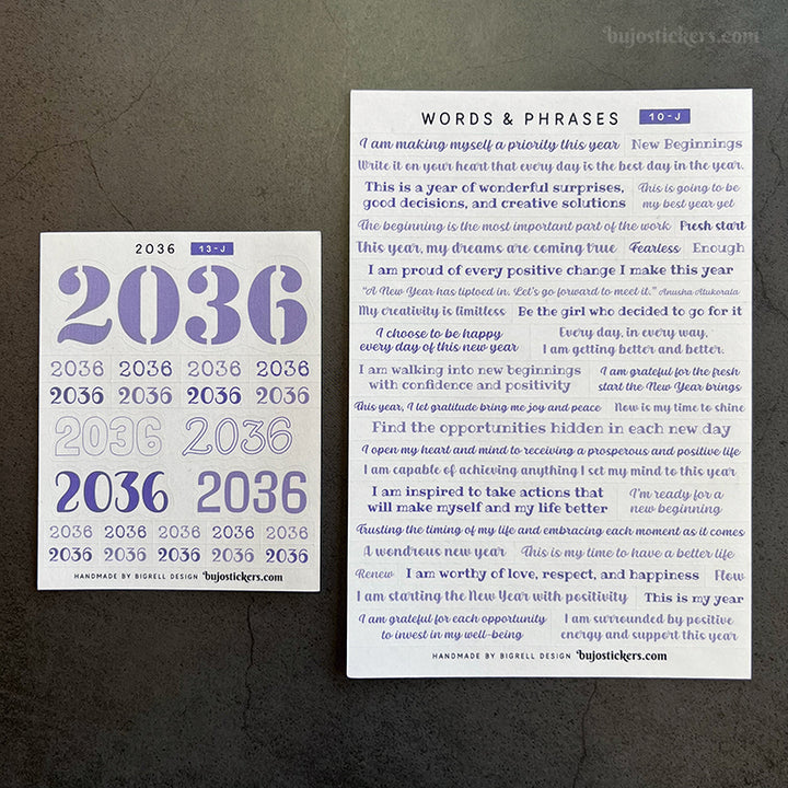 Words & phrases 10 • Motivational stickers for the new year!