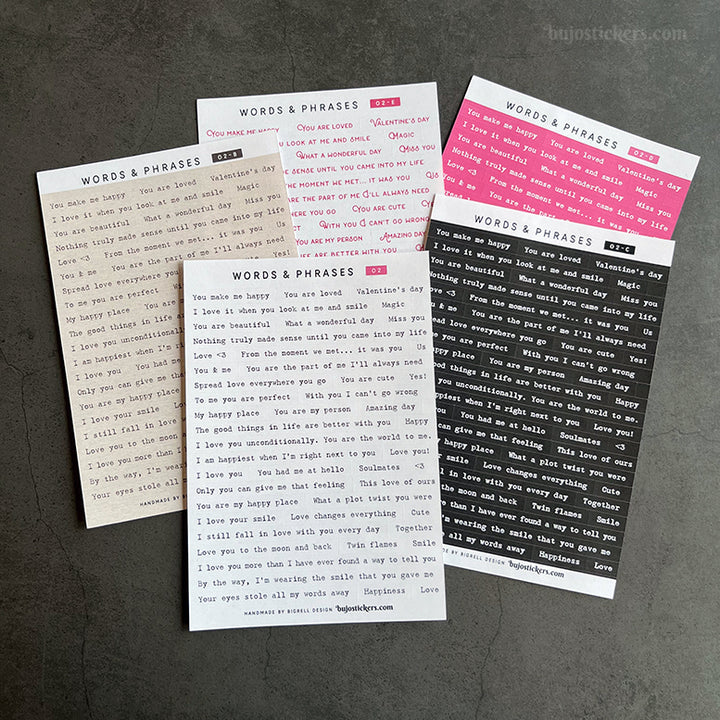 Words & phrases 02 • Love, romance & Valentine's day