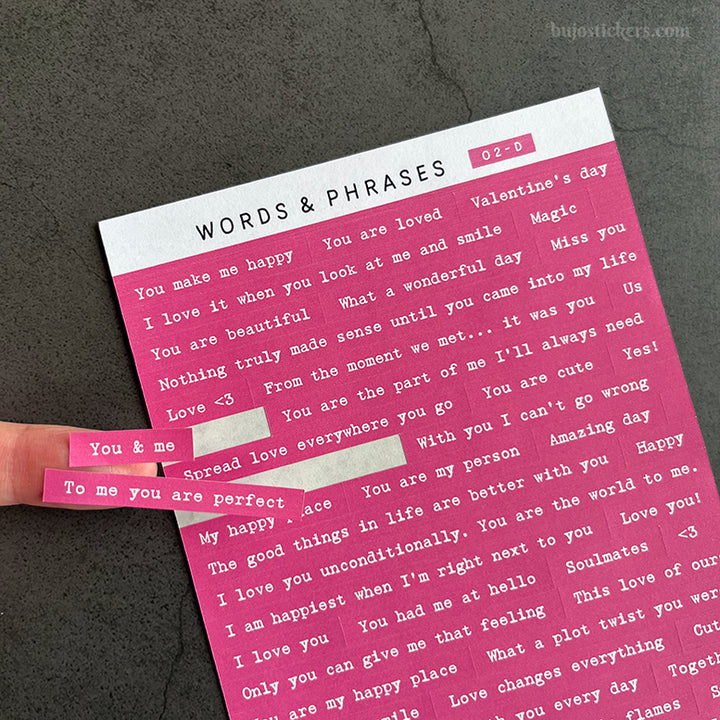 Words & phrases 02 • Love, romance & Valentine's day