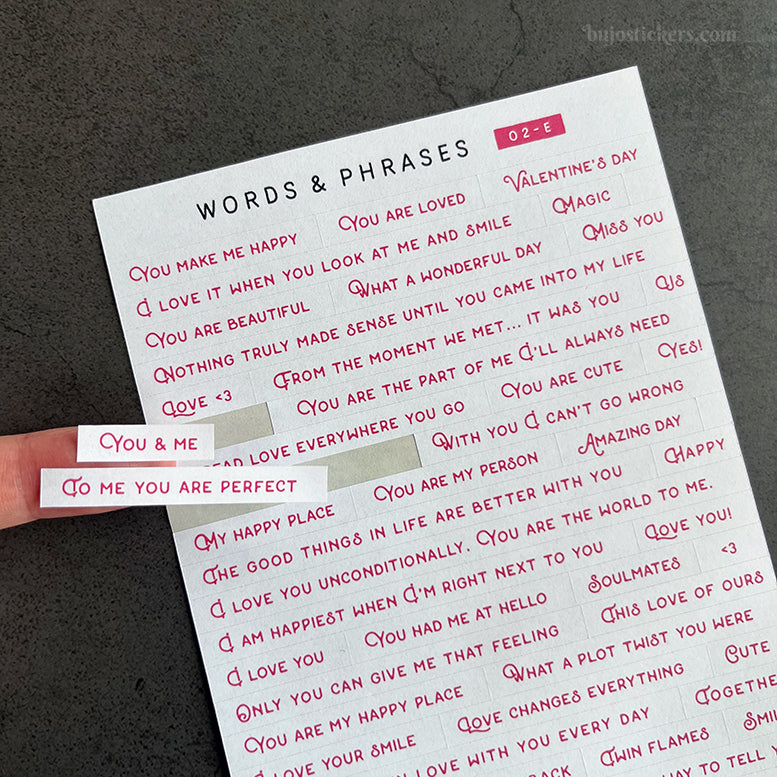 Words & phrases 02 • Love, romance & Valentine's day