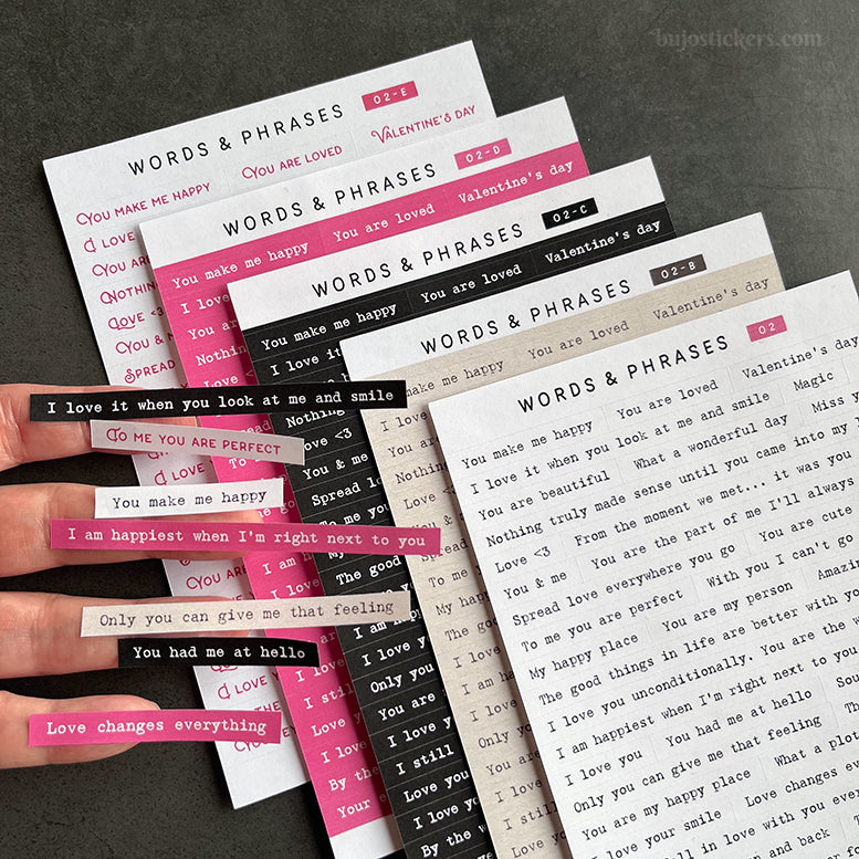 Words & phrases 02 • Love, romance & Valentine's day