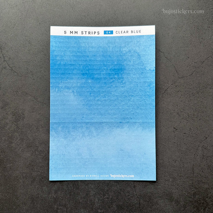5 mm Strips 04 • Clear blue