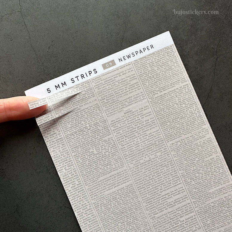5 mm Strips 09 • Newspaper