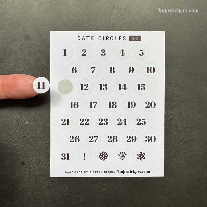 Date Circles 20