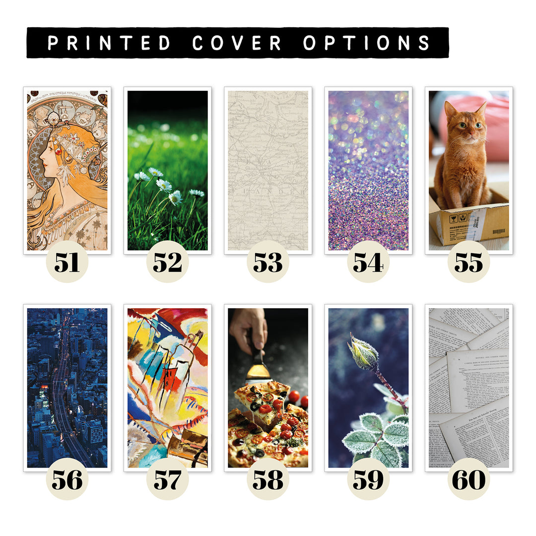 Monthly calendar in regular size • Traveler's notebook • 12 months • 8 languages • A01