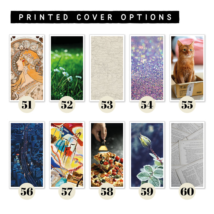 Monthly calendar in regular size • Traveler's notebook • 12 months • 8 languages • A01