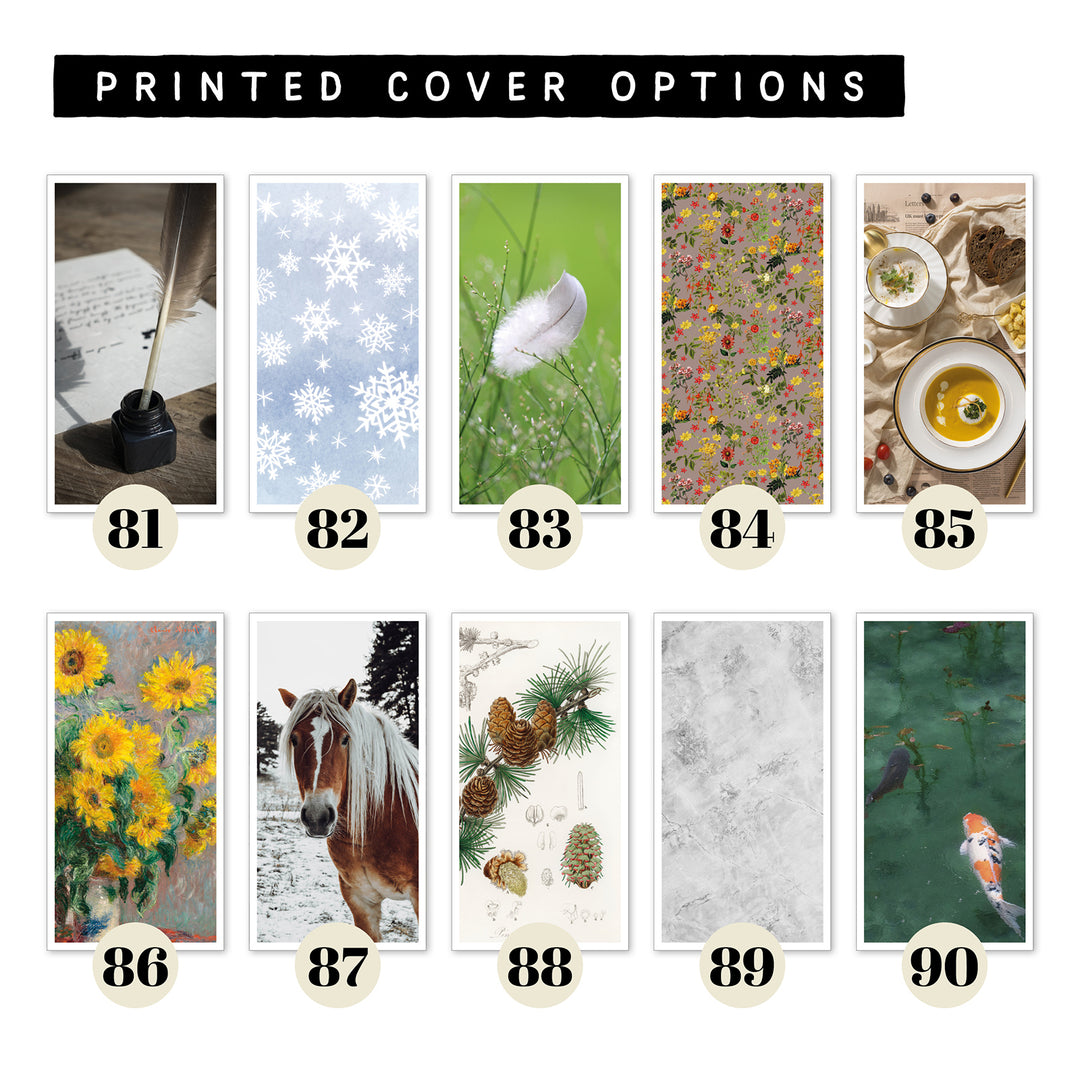 Monthly calendar in regular size • Traveler's notebook • 12 months • 8 languages • A01