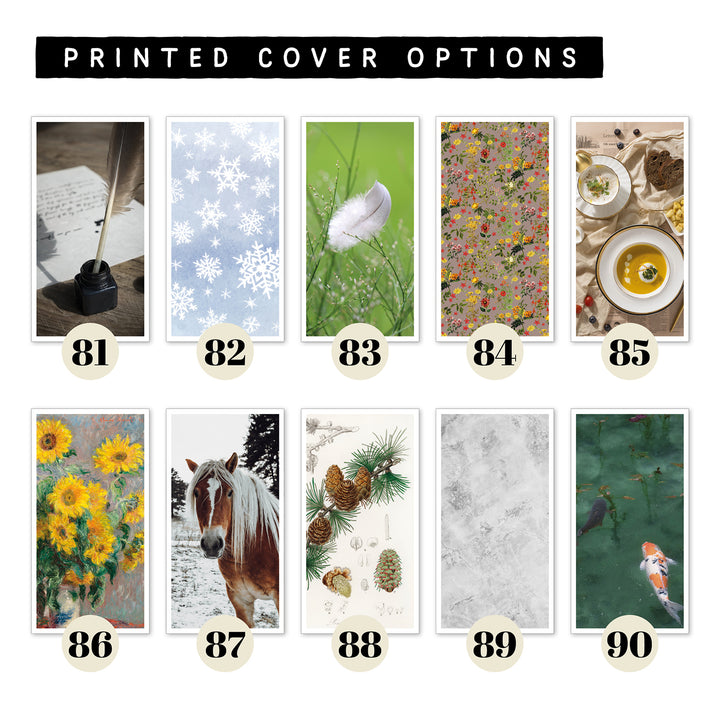 Monthly calendar in regular size • Traveler's notebook • 12 months • 8 languages • A01