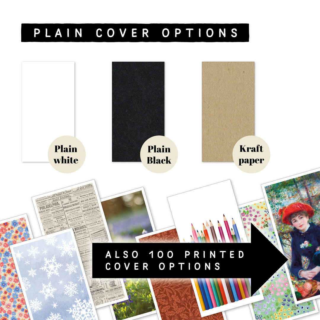 Monthly calendar in regular size • Traveler's notebook • 12 months • 8 languages • A01