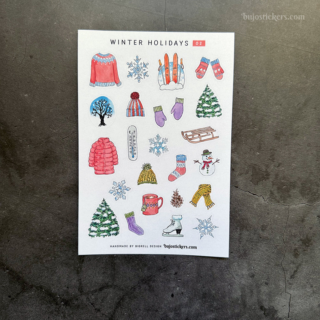 Decorative and functional MEGA sticker SET • Winter