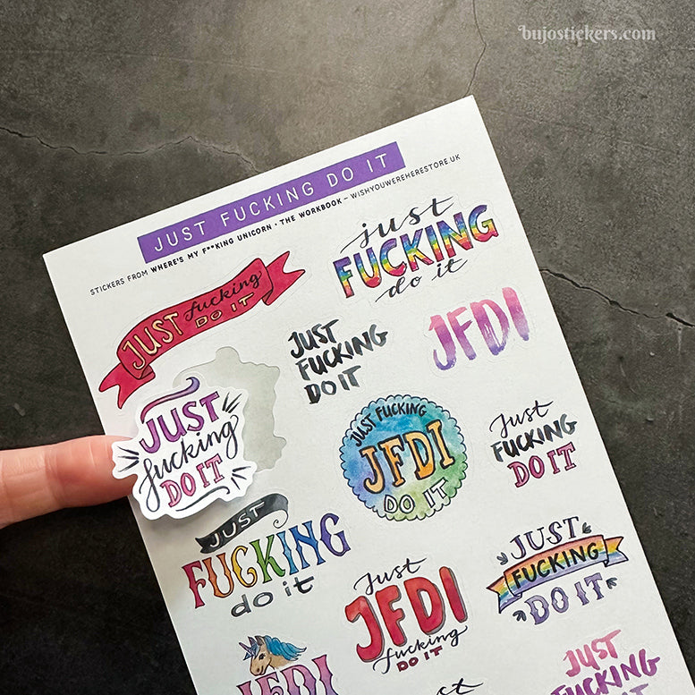 Just f**king do it stickers
