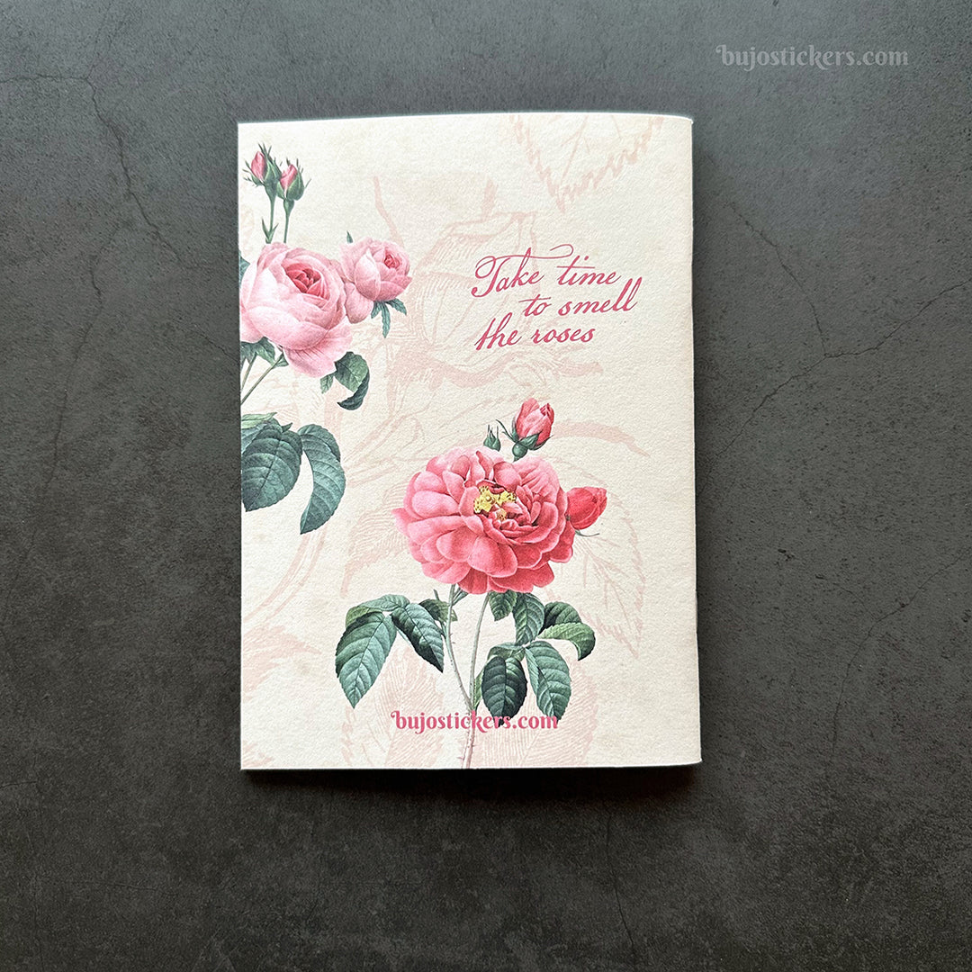 Traveler's Notebook – B6 size – Vintage Rose – All pages unique!