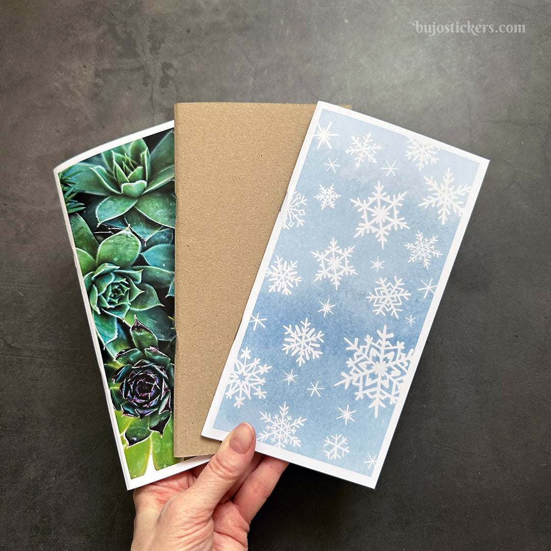 Monthly calendar in regular size • Traveler's notebook • 12 months • 8 languages • A01