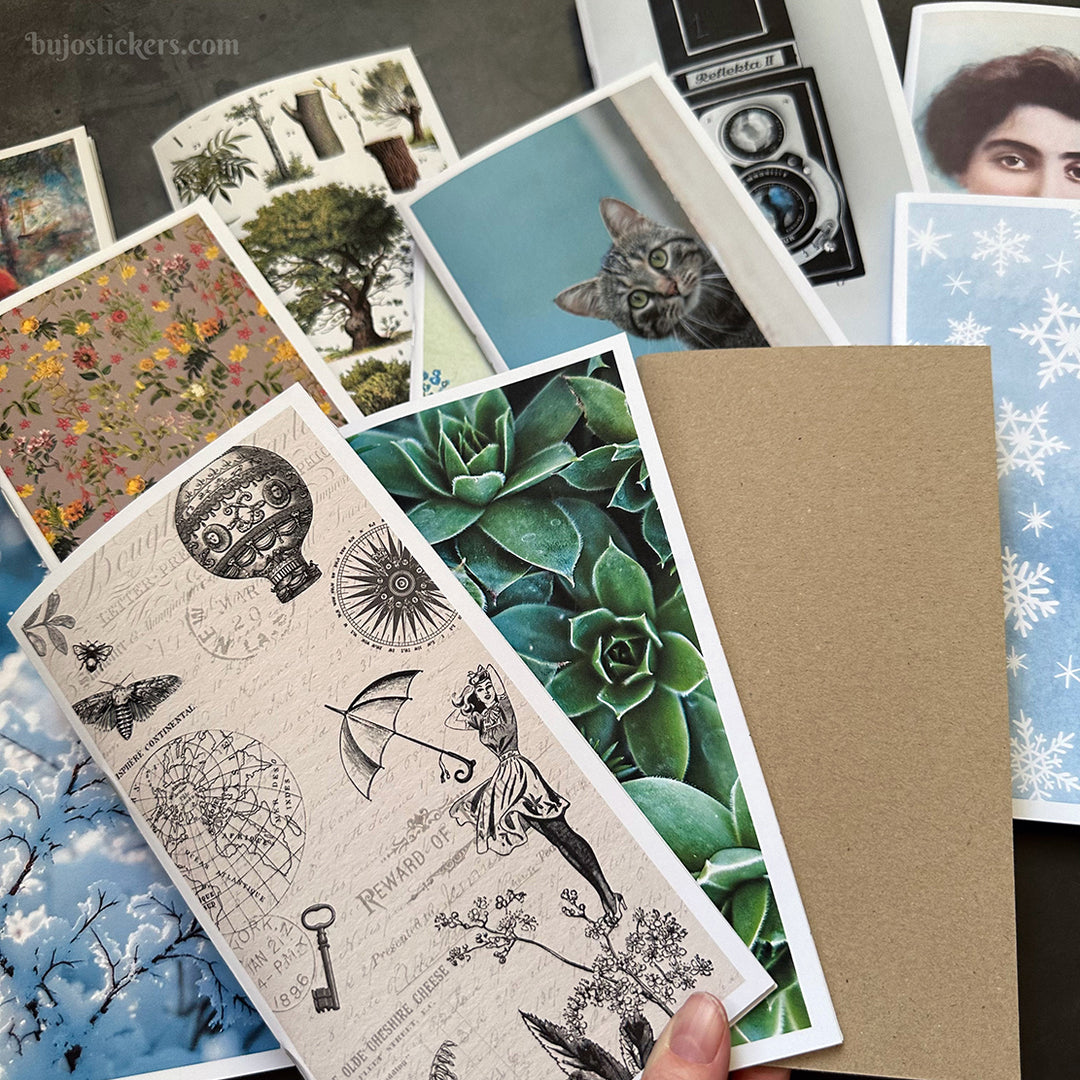 Monthly calendar in regular size • Traveler's notebook • 12 months • 8 languages • A01