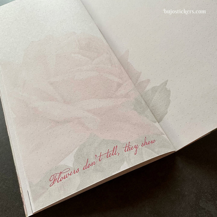 Traveler's Notebook – Regular size – Vintage Rose – All pages unique!