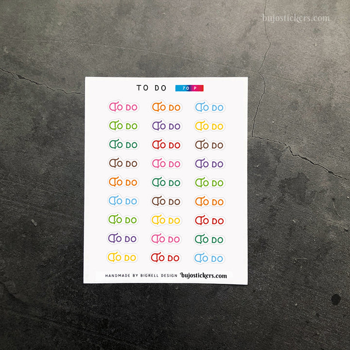 To do 70 • Heading stickers • 14 colour options