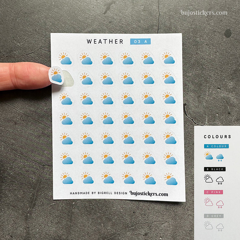 Weather 03 • Sun/clouds – bujostickers