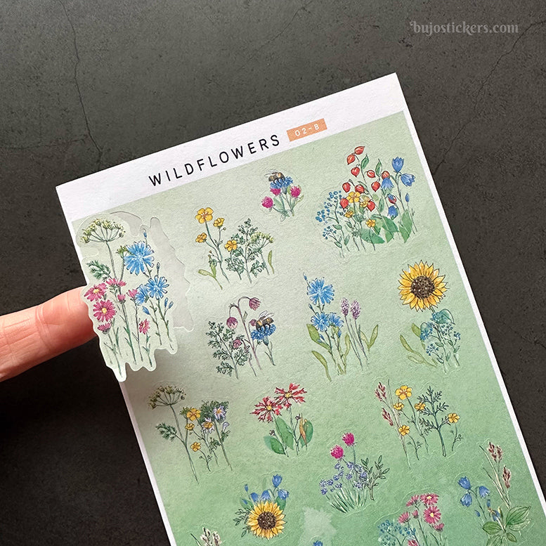 Decorative and functional sticker SET • Wildflower Green