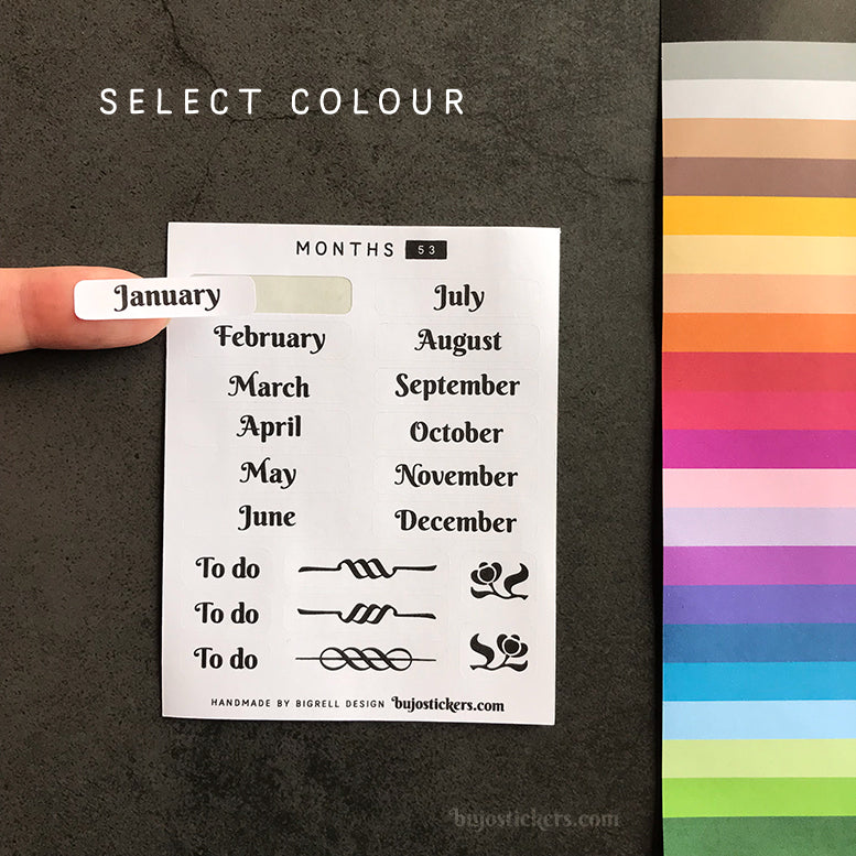 Months 53 • 29 colour options