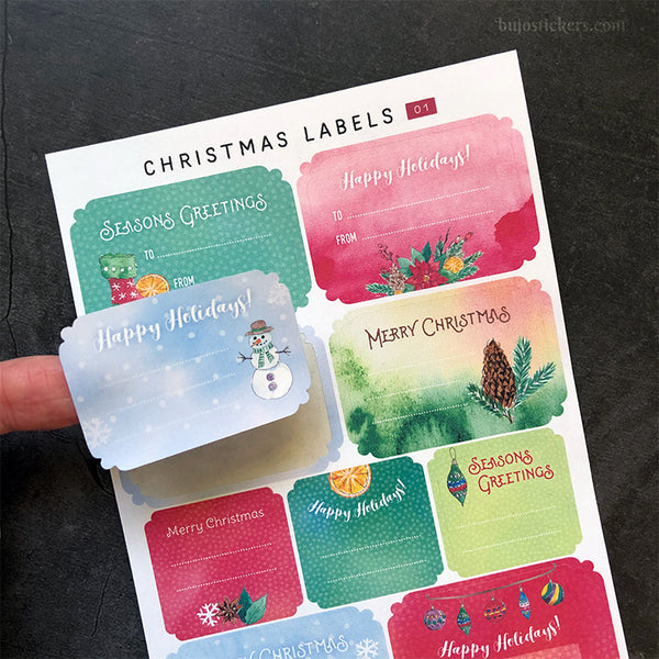 Christmas Labels 01