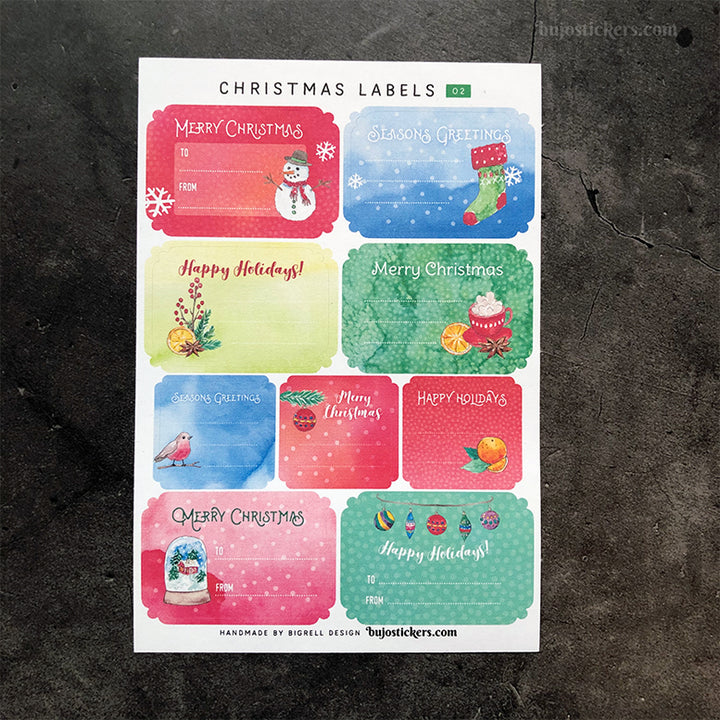 Christmas Labels • Kit: No 01 & 02