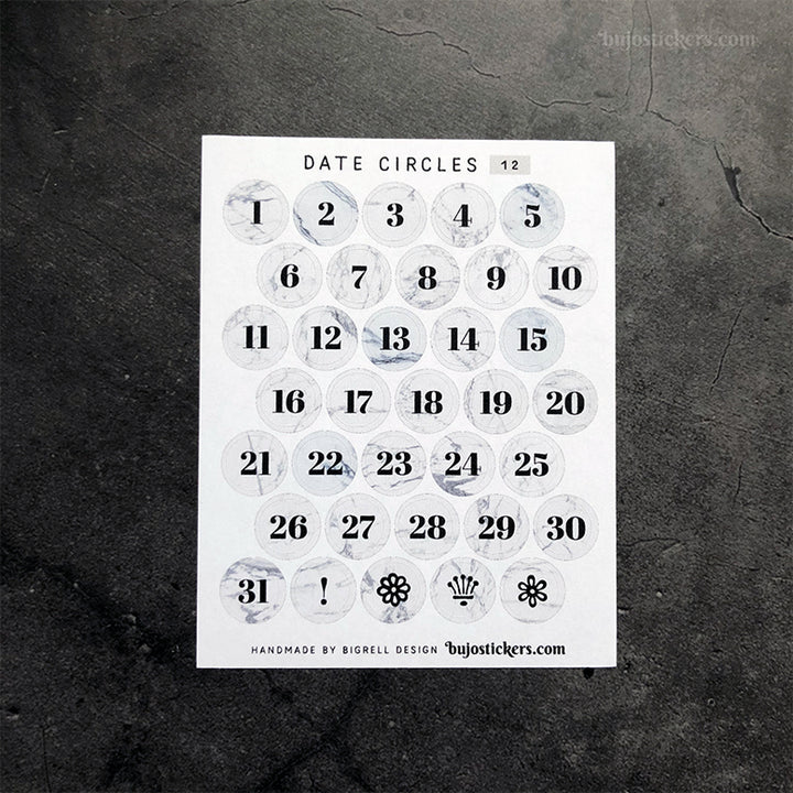 Date Circles 12