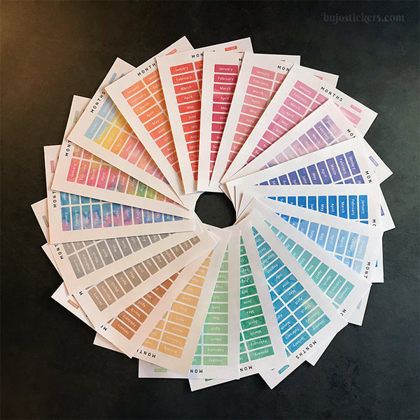 Months 11 – 20 colours