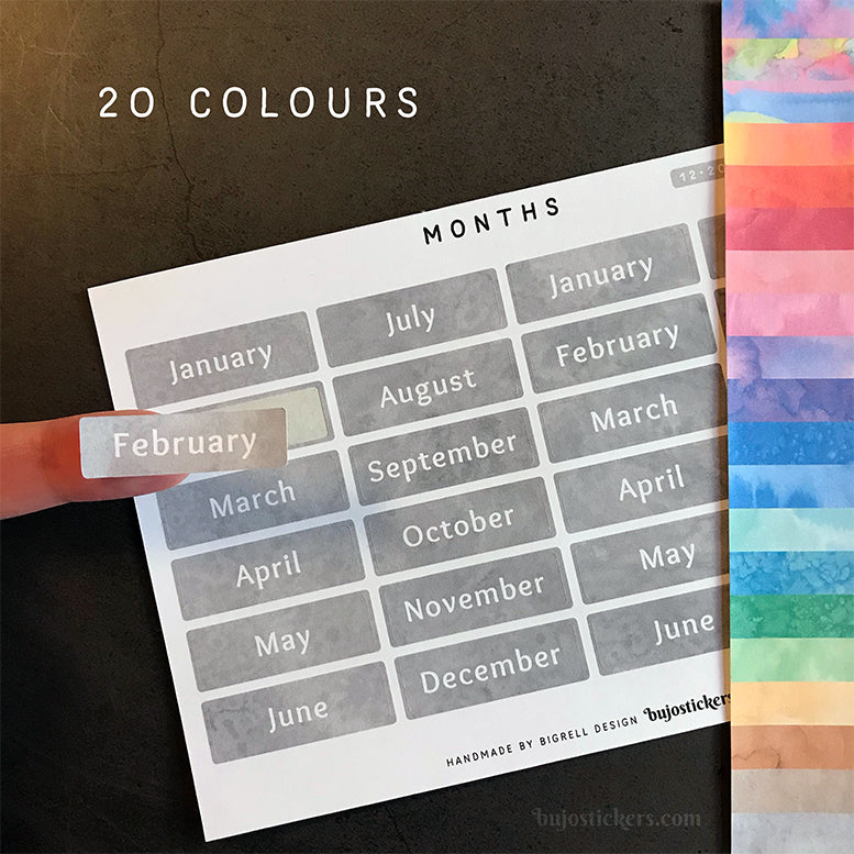 Months 12 – 20 colours