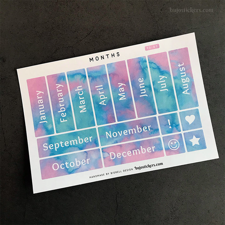 Months 13 – 20 colours
