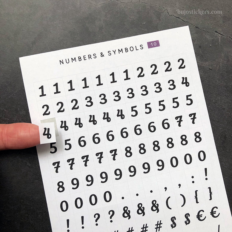Numbers & Symbols 10
