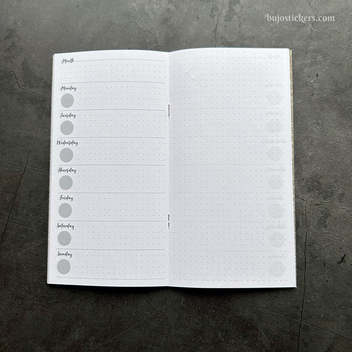 SECONDS – Traveler's Notebook – Regular size – Week + Notes