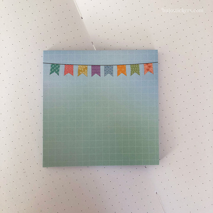 Sticky Notes 02 • Pastel bunting