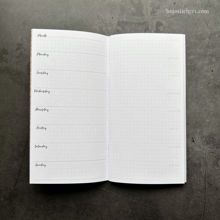 Traveler's Notebook – Regular size – Week + Notes