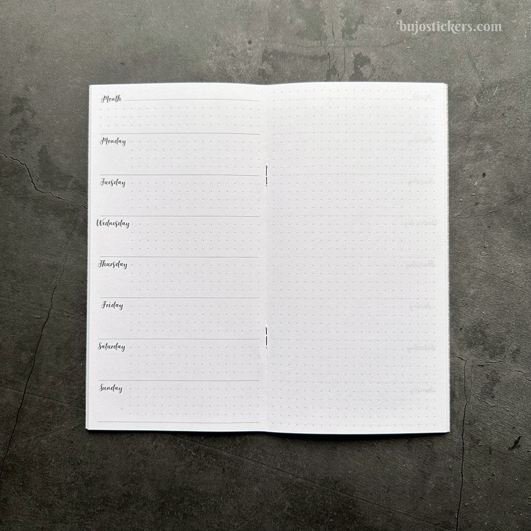 Traveler's Notebook – Regular size – Week + Notes