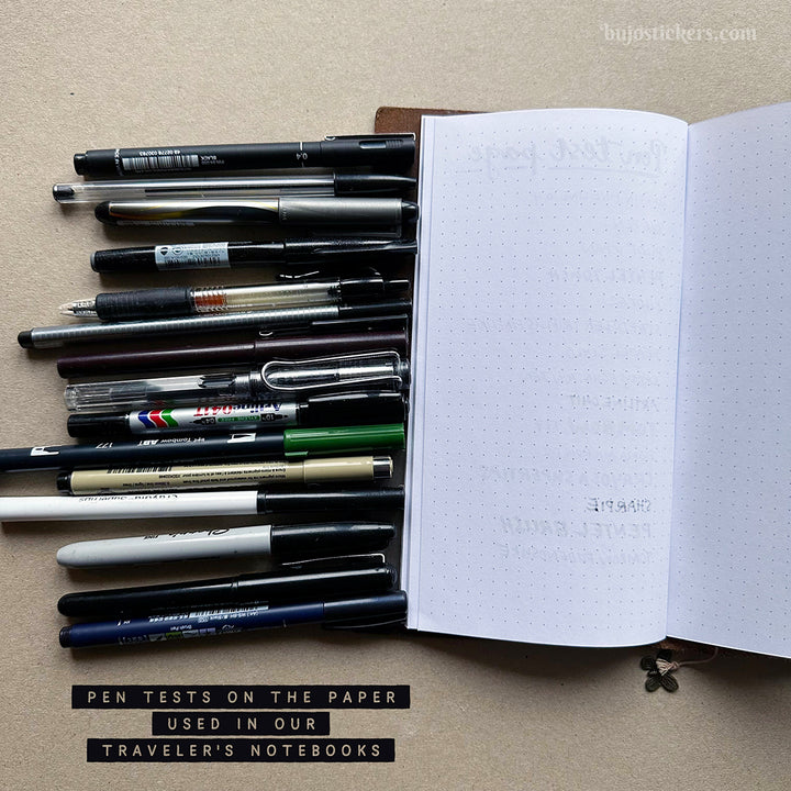 Traveler's Notebook – Regular size – Dotted Numbered