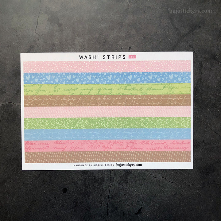 Washi strip stickers No 10